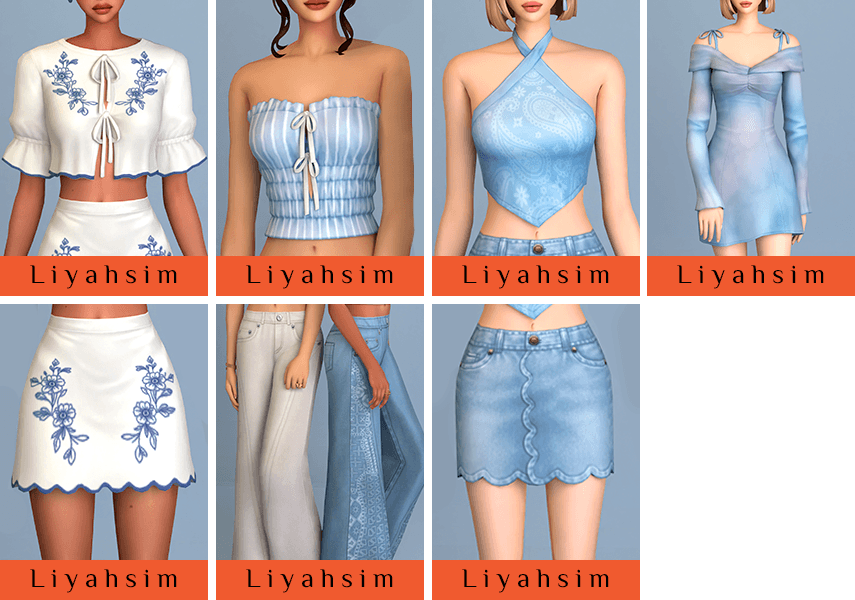 Галерея мода Коллекция одежды Blue Reverie Collection #2